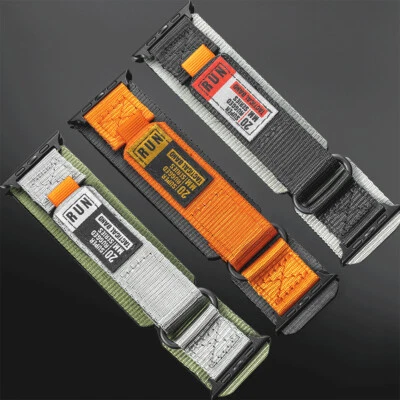 Rugged Nylon Strap For Apple Watch Ultra2 49mm Series 10 9 8 7 6 5 4 3 Loop Band - Image 1 of 4