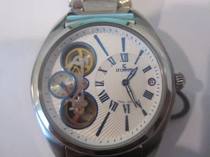 LE CHATEAU JAPAN MEN'S WATCH AUTOMATIC ALL S/S ORIGINAL LC5704 NEW - Picture 1 of 8