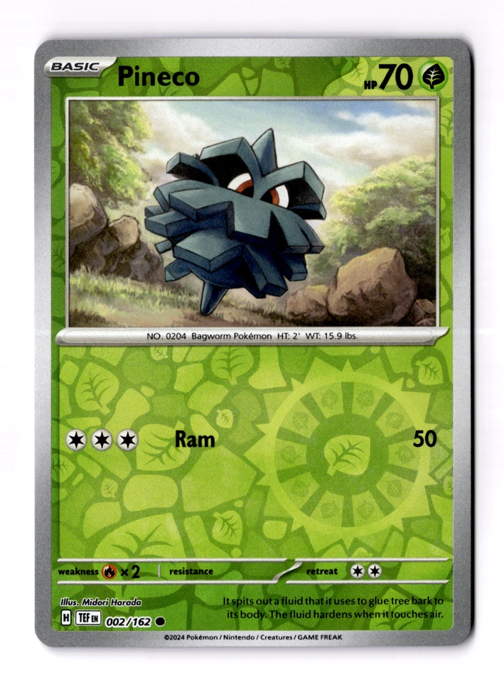Pineco 002/162 Sv05: Temporal Forces Reverse Holo - Image 1 of 3