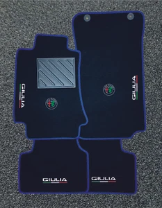 Tappetini Tappeti Compatibili ALFA ROMEO GIULIA Personalizzabili - Foto 1 di 4