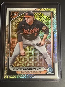 Gunnar Henderson 2024 Bowman Chrome Mojo Refractor #49 Orioles - Picture 1 of 2