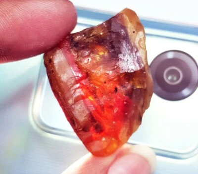 100% Natürlicher Bernstein Roh 32,85 Ct Lose Edelstein Mit Kostenlosem Geschenk - Bild 1 von 4