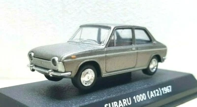 1/64 Konami 1967 SUBARU 1000 A12 SILVER diecast car model - Image 1 of 3