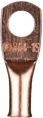 Copper Ring Terminal Connector 8 Gauge 1/4 Inch 25 Pack - CUR814 - Image 1 of 4