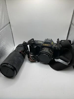 Canon T70 35mm Film Camera With Case And  Instructions. Read Description - Image 1 of 4
