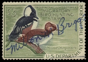 UNITED STATES RW35 - Hunting Permit "Hooded Merganser" (pa60778) - Picture 1 of 1