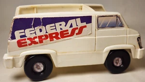 Vintage Playskool Federal Express FedEx White Delivery Truck Toy Plastic RARE - Picture 1 of 8