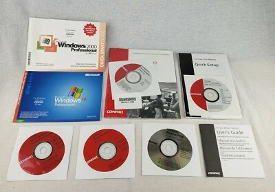Microsoft Windows XP 2002 2000 Software Discs BUNDLE LOT Compaq PC - NEW Sealed - Image 1 of 4