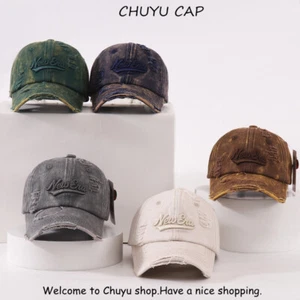 Children's Baseball Cap Boys Girls Washed Peaked Cap Vintage SunHat Outdoor Hat - Picture 1 of 11