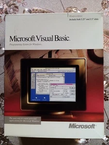 Vintage Microsoft Visual Basic completo Volumi e floppy - Foto 1 di 6