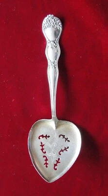 Baker Manchester Silver Co. "BMS16" Cuchara Bon-Bon de Plata Esterlina, Tamiz de Azúcar Foto 1 de 4