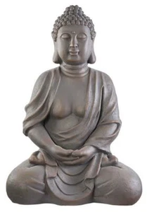 XXXL Großer Buddha 70 cm Steinfigur Garten Deko Figur Skulptur Feng Shui sitzend - Bild 1 von 6