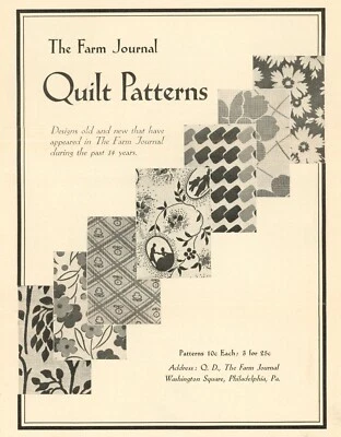 The Farm Journal CATALOG, Pink Magnolia & Hexagon Beauty Quilt PATTERNS 1935 - Image 1 of 4