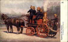 TUCK Fire Fighters Fighting the Flames #6459 c1910 Postcard