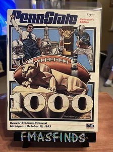 z7 1993 MICHIGAN @ PENN STATE Football Program - Bild 1 von 1