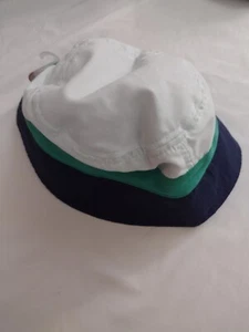 Carters Sun Protective UPF 50+ Blue Green Bucket Hat Kids Baby Boy 6-12 Month - Picture 1 of 5