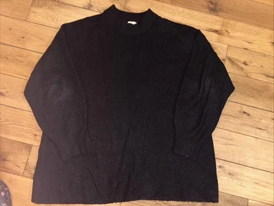 Ladies Oversized Black Turtle Neck Jumper  H&M XL - Image 1 of 4