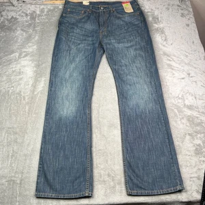 Levis 527 Jeans Mens 36x34 Blue Slim Bootcut Dark Wash Western Cowboy Denim New - Picture 1 of 15