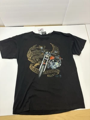 Camiseta De Colección Años 80 1989 3D Emblema Harley Davidson Live To Ride To Live Talla L Foto 1 de 4
