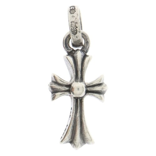 CHROME HEARTS CUORI CROMATI CRS BBYFAT bambino croce grassa ciondolo top argento BCA237 usato42c5