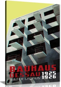 Bauhaus Dessau Architektur VIII Gerahmter Leinwanddruck, Bilder für Wohndeko - Bild 1 von 3