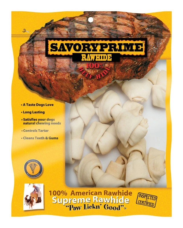 Savory Prime 901 Gluten Free Natural Knotted Bone 3 L in. for Medium Adult Dogs - Image 1 of 1