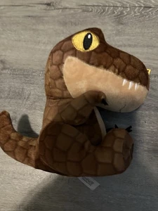 Jurassic Park World Plüsch braun Velociraptor Dinosaurier 6 Zoll Soft Dominion 2022 NEU - Bild 1 von 2