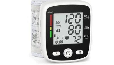 Monitor de pressão arterial pulso digital máquina BP punho ajustável automático 5... - Imagem 1 de 4