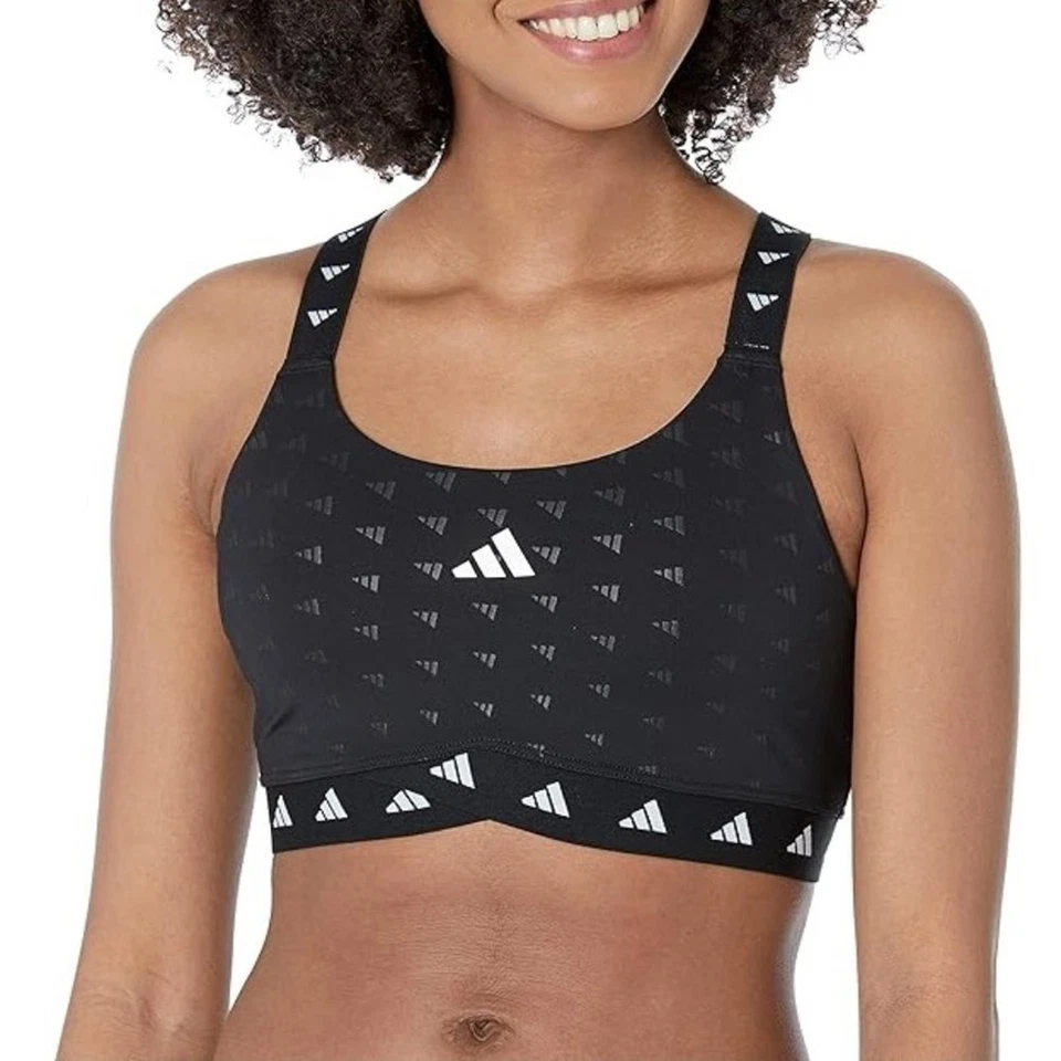 Adidas Women's Powerreact Medium Support Techfit Bra Black XX-Small D