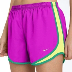 Nike Damen Tempo Dri-Fit lila türkis elastische Taille Track Shorts Größe: S - Bild 1 von 5