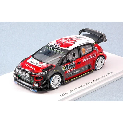 CITROEN C3 WRC N.10 4th MONTE CARLO 2018 K.MEEKE-P.NAGLE 1:43 Spark Model Auto R - Photo 1/2