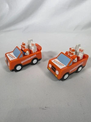 Whataburger Vintage Kid's Meal Toy - Whataguy Pull String Racer 2003 set of 2 Ca - Image 1 of 4
