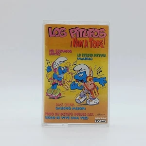 Cinta Cassette LOS PITUFOS ¡VAN A TOPE! spanish music 1996 Peyo Smurfs official - Imagen 1 de 3