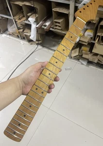 Defective price One-piece 21frets Roasted maple electric guitar neck 25.5inch - Picture 1 of 6