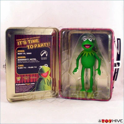 Mini lonchera lata exclusiva de Wizard World East de los Muppets Palisades Kermit 2002 Foto 1 de 4
