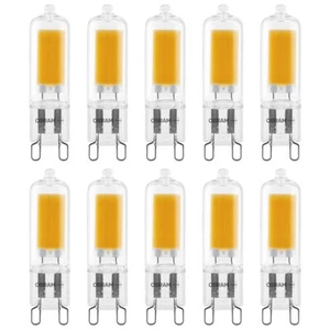 10 x Osram LED Vidrio Lápiz Lámpara 2W = 20W G9 COB Claro 200lm Blanco Cálido 2700K - Imagen 1 de 5