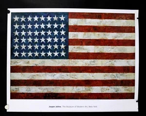 Jasper Johns - Flag, 1954-55 - Exhibition Poster - 1985 - MOMO , New York , NY - Picture 1 of 10