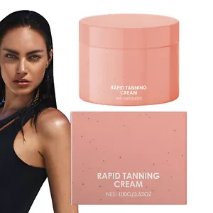 Tanning Cream Hydrating 100g Women Body Tanning Deep Nourishing Cream - Picture 1 of 12