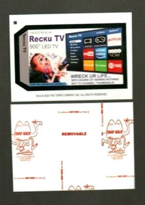 2020 Wacky Packages All New Series Week 2 "RECKU TV" Red Ludlow Sticker Card #10 - Picture 1 of 1