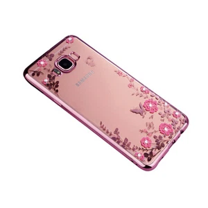 Diamant TPU Blumen Schutzhülle für Samsung Galaxy S8+ Plus Case Silikon Cover - Bild 1 von 5
