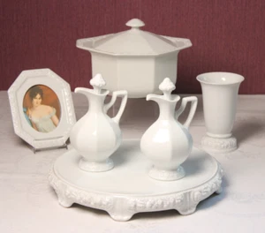 Rosenthal Maria Weiß Essig/Ölkännchen / Kuchenplatte/ Topf Einzel verkaufen - Picture 1 of 24