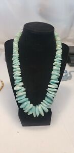 Beautiful Chunky Jay King DTR Mine Finds Amazonite Graduated Necklace 18.5-21.5"