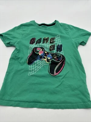 Primark Cares T-Shirt Youth Girl Size 10 Green Graphic Print ..#16046 - Image 1 of 4