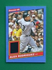 2020 Panini Donruss Baseball ALEX RODRIGUEZ RETRO 1986 MATERIALS #86M-AR