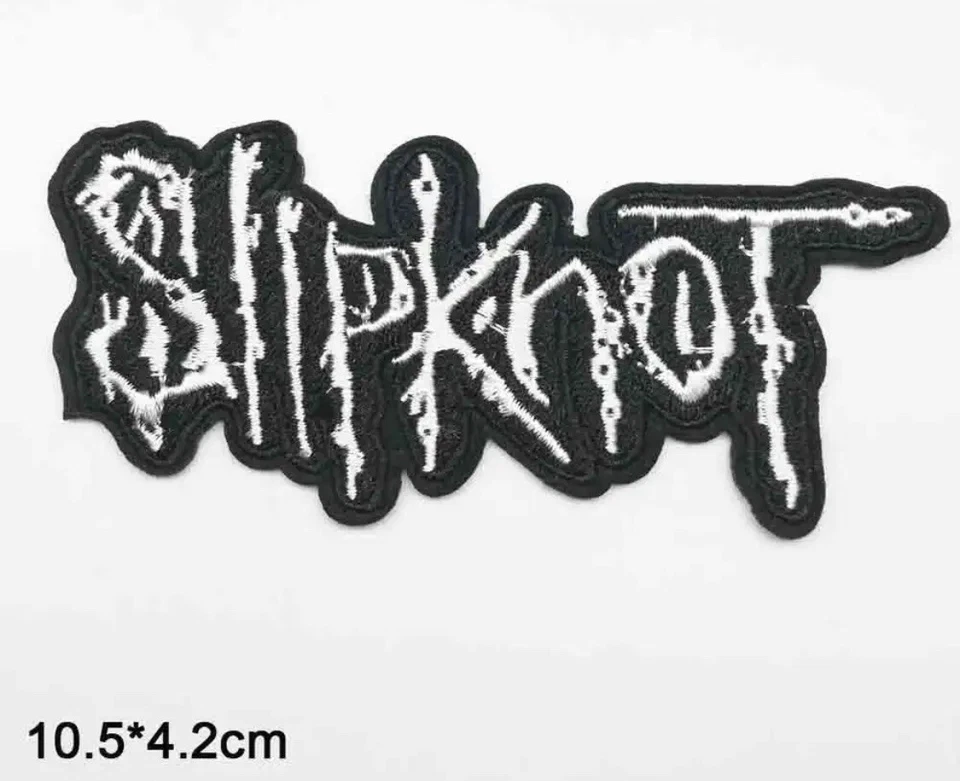 Slipknot Embroidery Iron On Patch - clothing, hat, backpack- festival - image 1 of 1