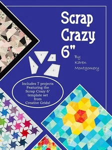 Scrap Crazy 6-Inch Quilt Pattern Book by Karen Montgomery of The Quilt Company - Imagen 1 de 3