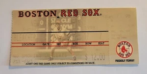 Mo Vaughn HR #208 1998 Mets Vs Red Sox Ticket Stub 6/7/98 Steve Avery Win ⚾️⚾️ - Picture 1 of 2