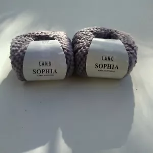 Lang 'Sophia' (87% Alpaca, 13% Virgin Wool) 50 m, 100 g ,Lot of 2, "Lilac" # 007 - Picture 1 of 1