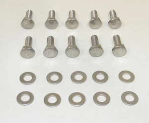 Chevy BB Stainless Steel 6PT Hex Bolts for Cast Timing Covers NEW - Foto 1 di 1