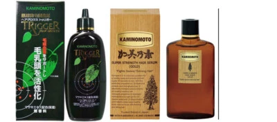 JAPAN KAMINOMOTO Super Strength Hair Serum Tonic W/ Hair Growth Trigger Set
